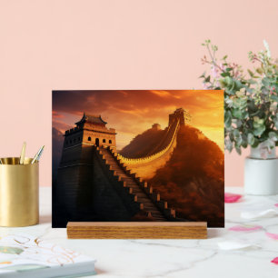 Symbole acrylique du coucher de soleil de la Grand