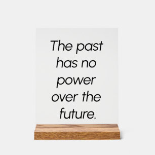 Symbole acrylique du passé