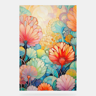 Symbole acrylique Flora 5 Floral Pastel