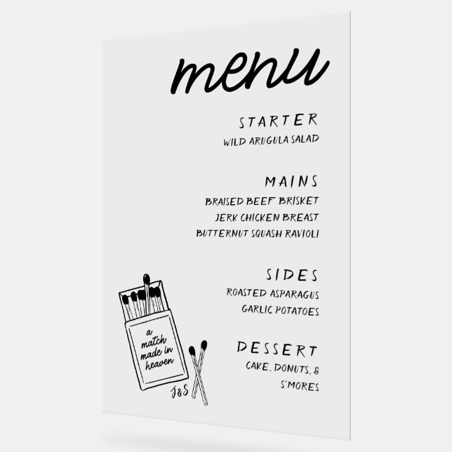 Symbole Acrylique Made Heaven Mariage Manu (Angle)