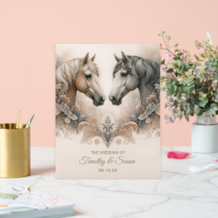 Symbole acrylique Mariage de l'amour pour les chev