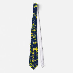 Symbole Alchemie symbols alchemy Krawatte