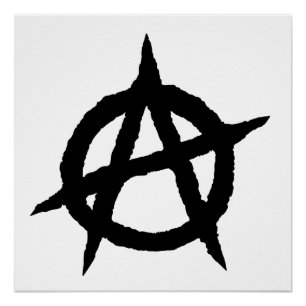 Symbole anarchique Noir punk culture signe chaos
