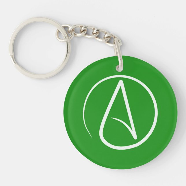 Symbole athée : blanc sur vert (Devant)