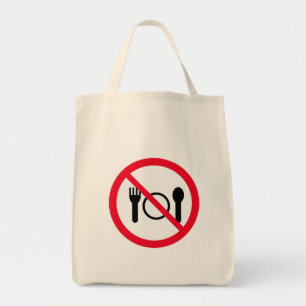 Symbole Aucun Cercle rouge   Sac fourre-tout d'ali