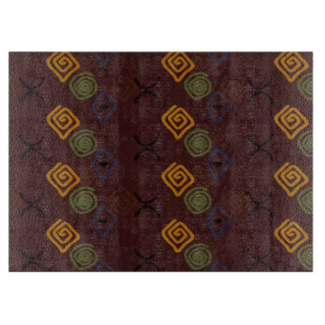 Symbole auf der Bordeaux. Schneidebrett (Vorderseite)