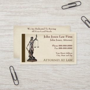 Symbole avocat Carte de visite juridique
