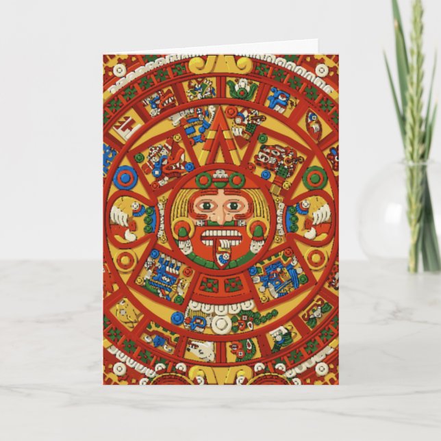 Symbole aztèque de Maya maya - carte (Devant)