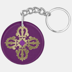 Symbole bouddhiste doré Vajra