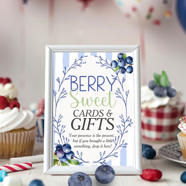 SYMBOLE BREYER CARTES Sucrées & GIFTS Blueberry (Berry Sweet CARDS & GIFTS Blueberry Sign)