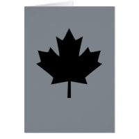 Symbole canadien de feuille d'érable noire
