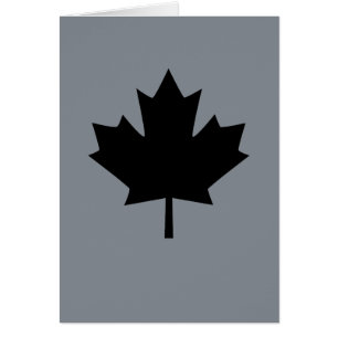 Symbole canadien de feuille d'érable noire
