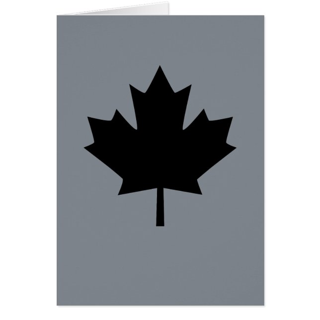Symbole canadien de feuille d'érable noire (Devant)