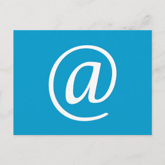 @ Symbole carte postale - Bleu