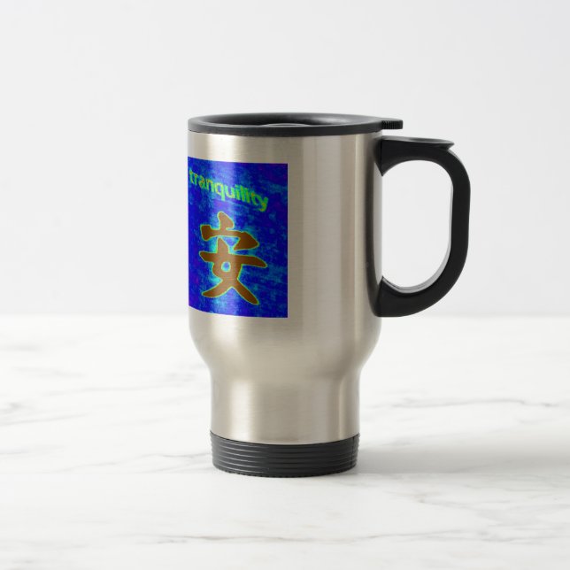symbole chinois pour la tasse de voyage tranquille (Droit)