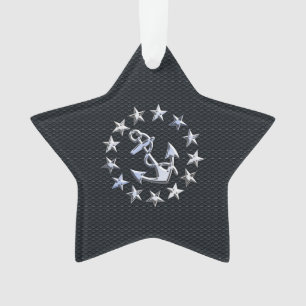 Symbole Chrome du drapeau nautique Yacht sur le Dé