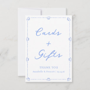 Symbole Coastal Chic Élégant Mariage Cartes & Cade