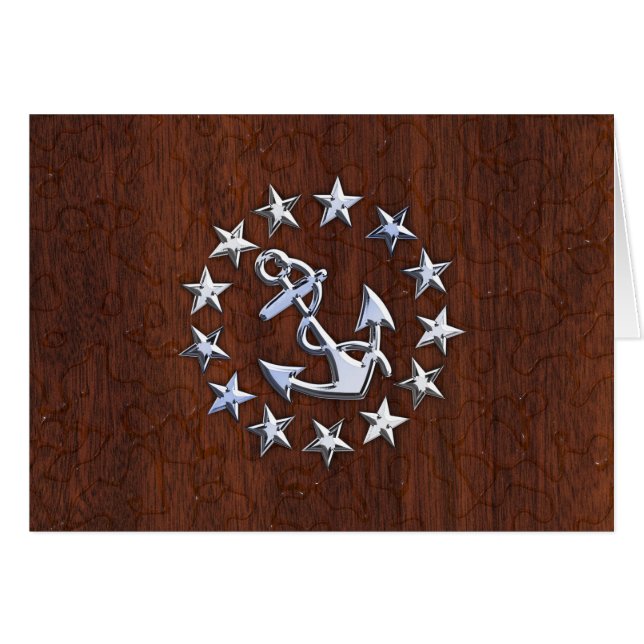 Symbole d'Ancre des étoiles du pavillon nautique (Devant horizontal)