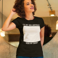 Symbole d'anniversaire personnalisé Mon T-shirt