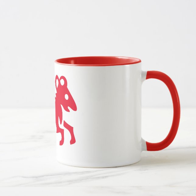 SYMBOLE D'Astrologie D'Aries, Ringer Mug (Droite)