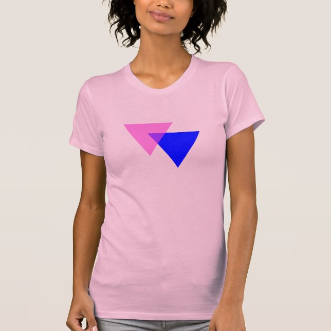 Symbole de bisexualité T-shirt (Devant)