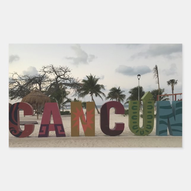 Symbole de Cancun - Stickers Playa Delfines, Mexiq (Devant)