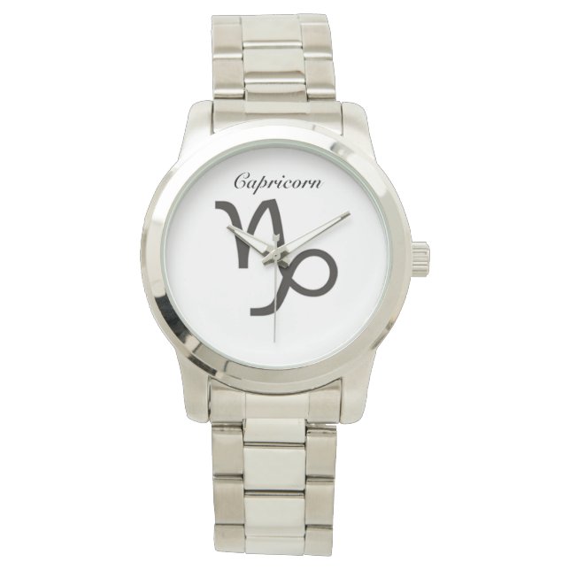 Symbole de Capricorne du Zodiaque. Mesdames montre (devant)