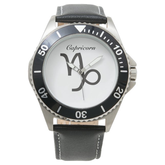 Symbole de Capricorne du Zodiaque. Mesdames montre (devant)