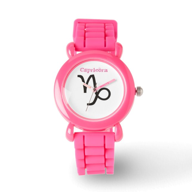 Symbole de Capricorne du Zodiaque. Montres Enfants (Recto)