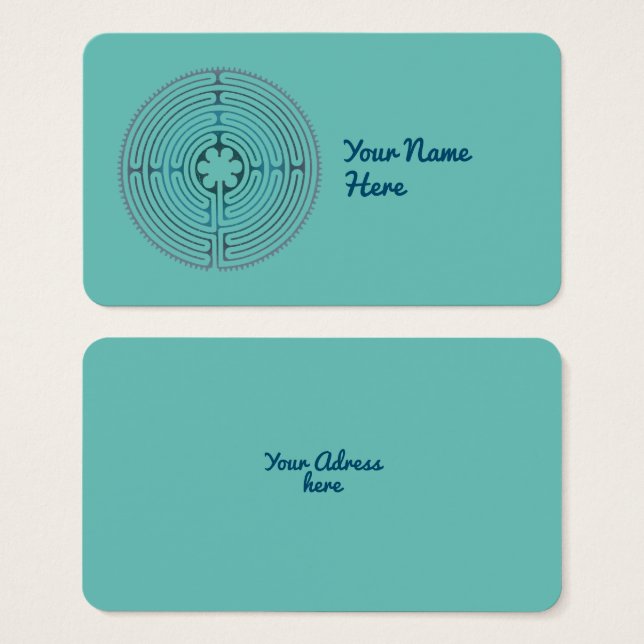 Symbole de géométrie sacrée - Chartres Labyrinthe  (Devant & derrière)