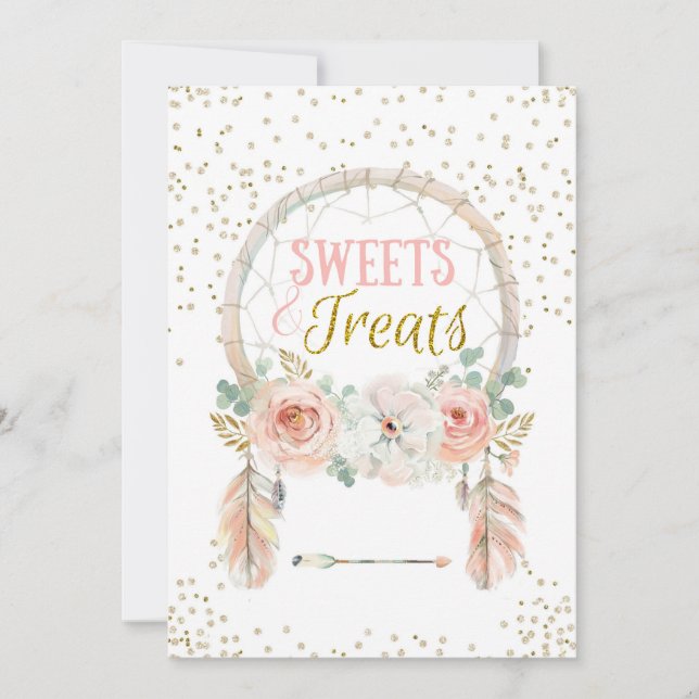 SYMBOLE DE GOOho Dreamcatcher Sweets CARTES 5x7" (Devant)