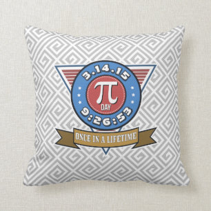 Symbole de jour de pi pour le coussin de ballots
