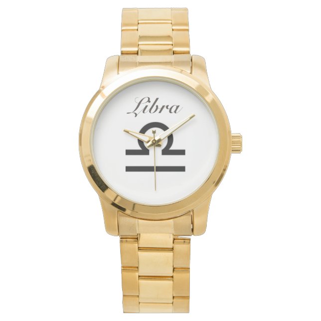Symbole de la Libra du Zodiaque. Montres Hommes. (devant)