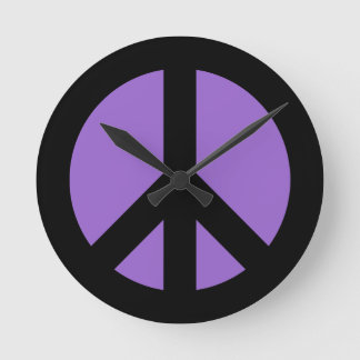 SYMBOLE DE LA PAIX Améthyste Horloge murale