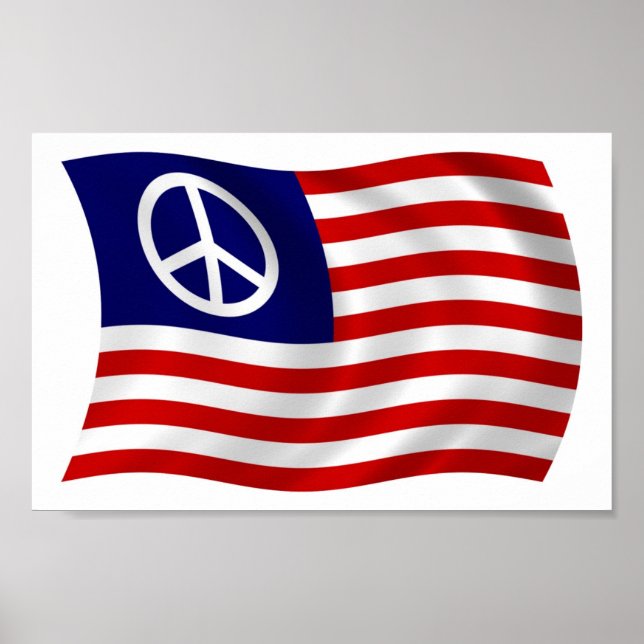 Symbole de la Paix des États-Unis Poster imprimé (Devant)