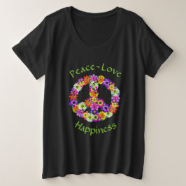SYMBOLE DE LA PAIX Florale Paix Amour Bonheur