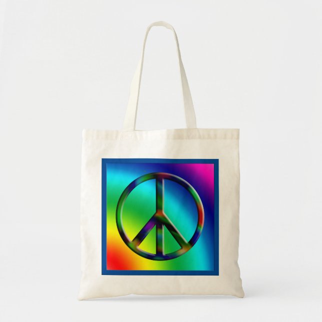 SYMBOLE DE LA PAIX Sac fourre-tout Hippie (Devant)