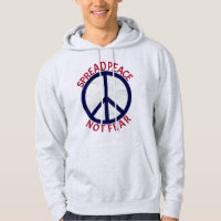 Symbole de la Paix sans peur Bleu Rouge Sweat - sh