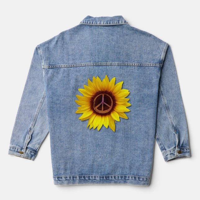 Symbole de la paix tournesol signe anti-guerre Lov (Verso)