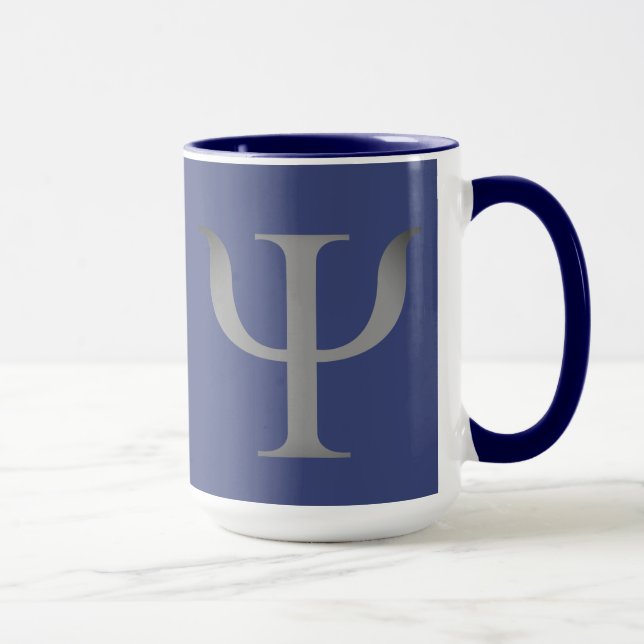 Symbole de la science psychologie Marine Bleu Mug (Droite)