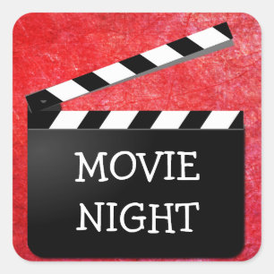 Symbole de la soirée cinéma Stickers fête d'annive