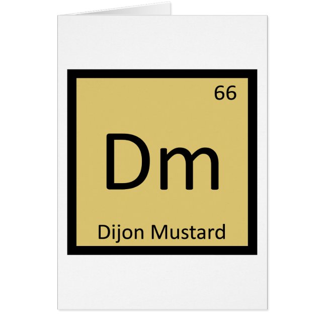 Symbole de la table périodique de la chimie de la  (Devant)
