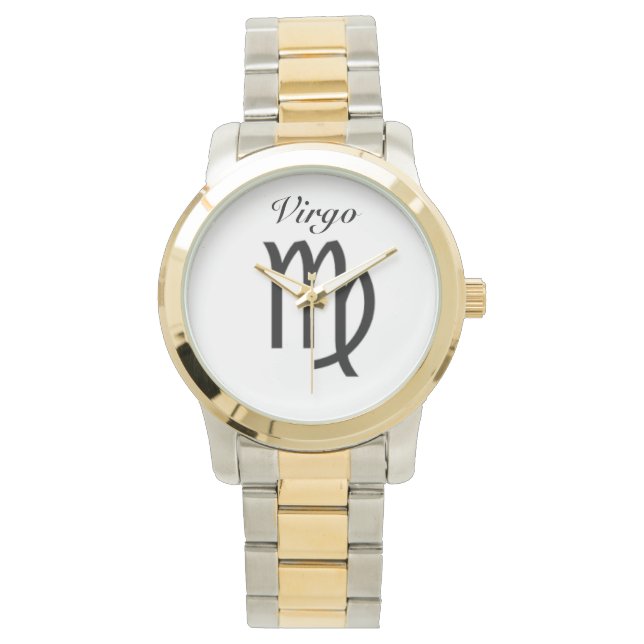 Symbole de la Vierge du Zodiaque. Montres Hommes. (devant)