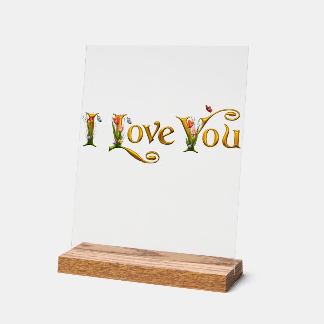 Symbole de l'amour_Enseignes personnalisées en acr (Angle)