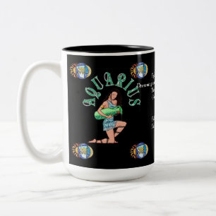 Symbole de naissance d'Aquarius Zodiac Mug