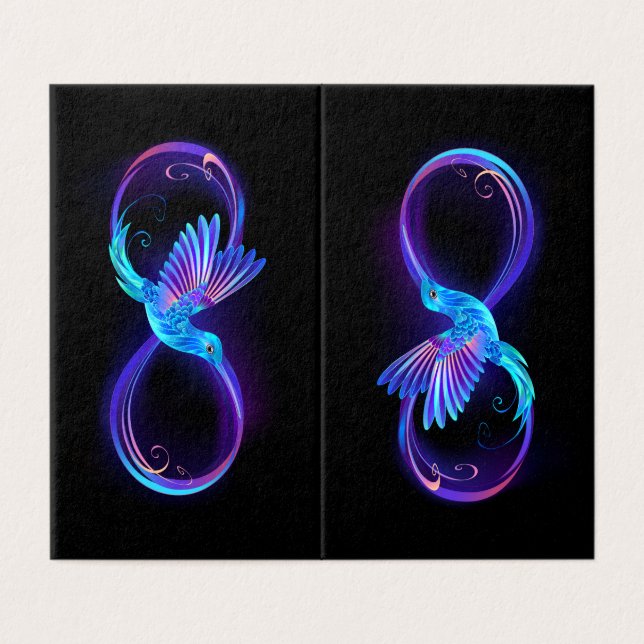 Symbole de Neon Infinity par Glowing Hummingbird (Outside Unfolded)