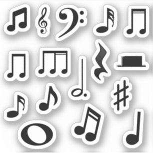 Symbole de notation de musique Sticker Pack