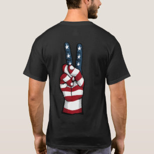 Symbole de Paix Américain, T-shirt Stars and Strip