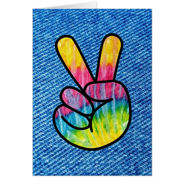 Symbole de paix Cravate-Dye vertical (Devant)