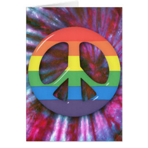 Symbole de paix psychédélique d'arc-en-ciel